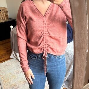 Say What? Dusty Rose Knit Top